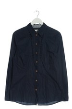 FLOWERS FOR FRIENDS Langarmhemd Damen Hemd Gr. DE 42 blau Casual-Look