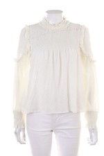 Zara volant bluse weiß - m,