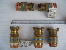 Profi Messing Schlauch-Schnellkupplung 360° drehbar für 1" Schlauch, GEKA System