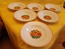 6 Suppenteller DDR Henneberg 1777 Porzellan Teller Design Atlas