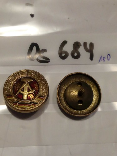 Kokarde ddr metall - ddr, golden