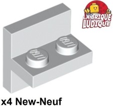 Lego 4X Halter 1X2 - 1X2 Zentrales 90° Weiß 41682 NEU