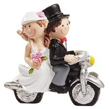 Hochzeitspaar mit Motorrad *