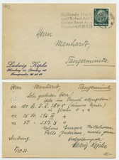 72072 - Werbestempel: Rollende Mark macht Handwerk stark! - Hamburg 10.10.1933
