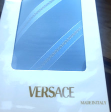 VERSACE Tie Striped Blue Gold