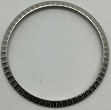 ROLEX 1603 LÜNETTE RING BEZEL DATEJUST ENGINE TURNED 36MM FACTORY EDELSTAHL RAR