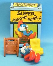 PAPA IM SCHAUKELSTUHL 40228 SUPER Schlumpf Nr. 3 Kissen weich Pfeife dick braun