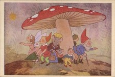 Künstler Ak Versteckt vor dem