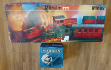 Märklin Minex 3450 Eisenbahn 1 Dampflok 2 Personenwaggons OVP Trafo Personenzug