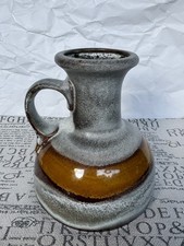 Sehr seltene Steuler  Vase grau braun Krugvase, Modell 512-15 60/70er  Fat Lava