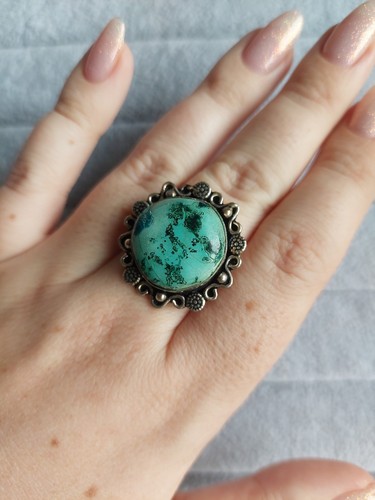 925 silber ring mit echtem - 925,