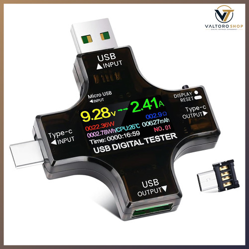 Usb tester typ c - typ,