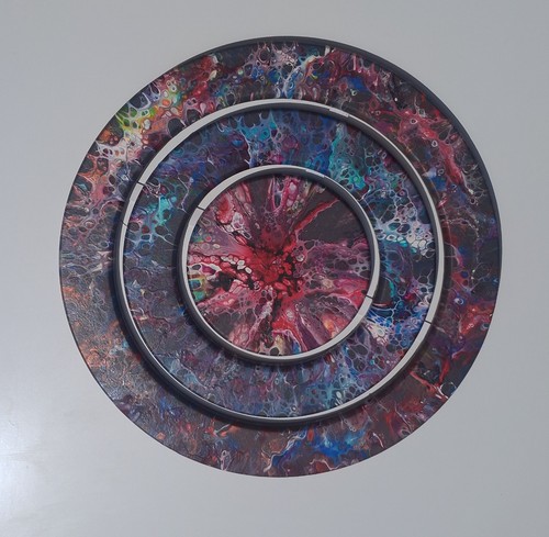 Handarbeit gemälde fluid art - handarbeit,