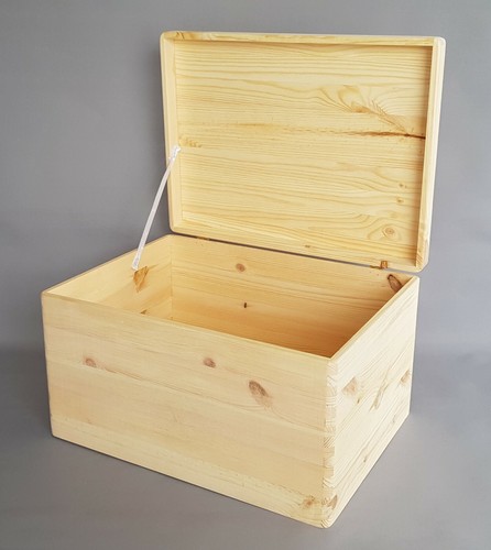 Holz schatzkiste mit deckel - holz,