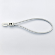 25  Spannfix mit mini Kunstoffhaken 25cm weiss, Spanner