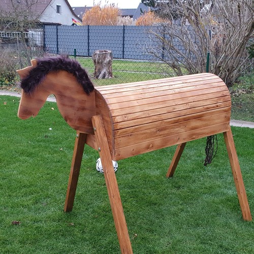 Holzpferd voltigierpferd - holzpferd,