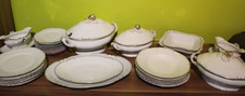 Service 25 Teile Hutschenreuther Paul Müller Selb (1928-1943) weiß Goldrand