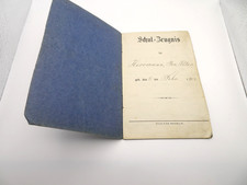 Altes Schulzeugnis Heft