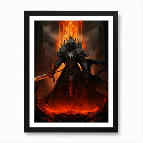 Diablo kunstdruck gerahmt - kunstdruck,