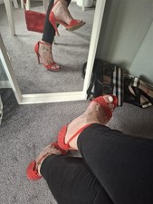 Damen High Heels Gr. 37 rot