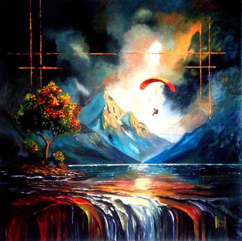 Apocalyptic paraglider - , |