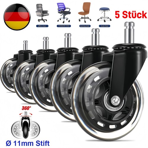 11mm bürostuhl rollen - 5x,