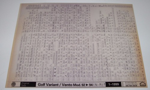 Ersatzteilkatalog auf