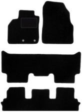 Schwarze Velours-Fußmatten