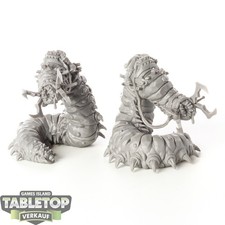 Runewars - 2x Carrion Lancers - Worms - unbemalt