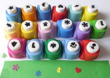 Mini Motivstanzer Stanzer Motivlocher Pfote Stern Herz Blume Vogel Hase 0,9cm 