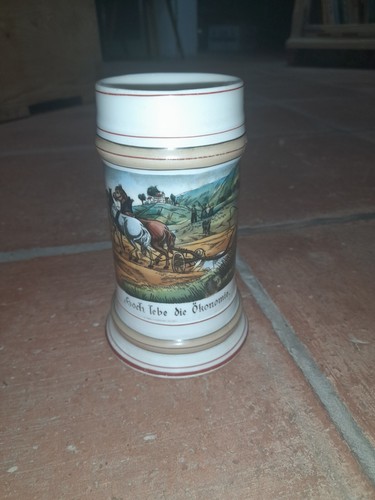Bierkrug porzellan bodenbild - bierkrug,