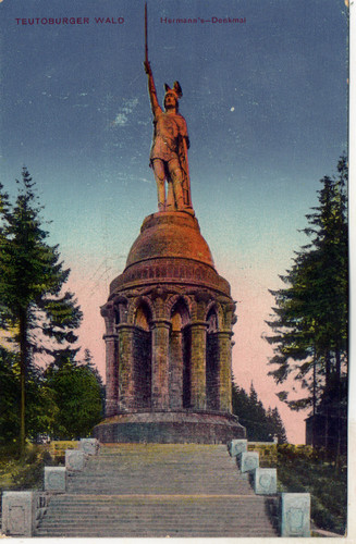 Ansichtskarte hermannsdenkmal - ansichtskarte,