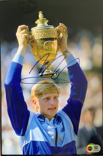 Boris becker signed 12x8 foto - becker,