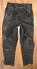 " WING " Damen- Motorrad - LEDERHOSE / Leder- Breeches in schwarz Gr. 42