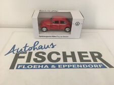 Original VW Käfer Modellauto 1:38 rot Aufziehfunktion 111087511 Aufziehauto