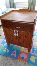 Baby Wickelkommode (ohne Deko) Holz Kommode