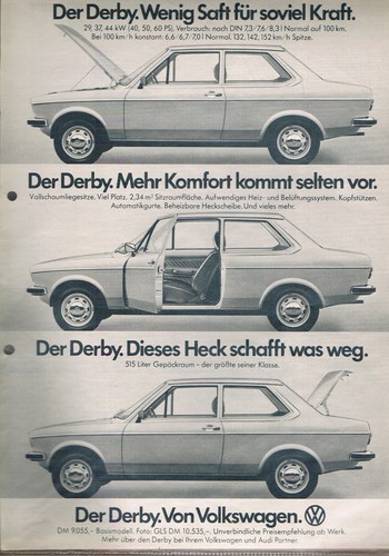 Werbeanzeige werbung vw - werbeanzeige,