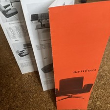 Amsterdam ARTIFORT W & T Holland MÖBEL MODELL Prospekt ~ 1960 ? Köln Möbel Messe