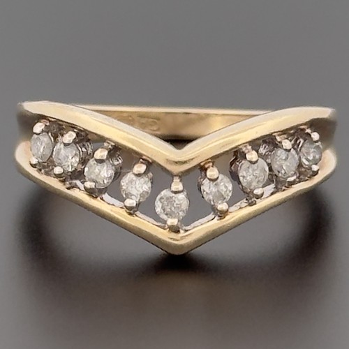 Ring gelbgold 25 kt - ring, 0,25