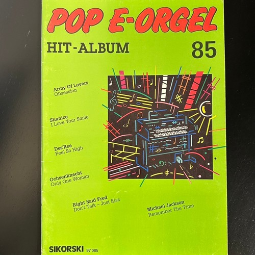 Noten pop orgel - -, e-orgel