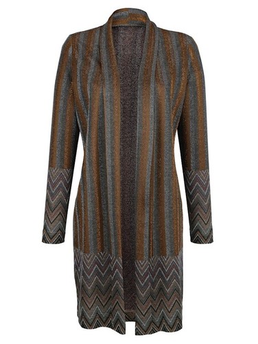 Strickjacke jacquard jacke - strickjacke,