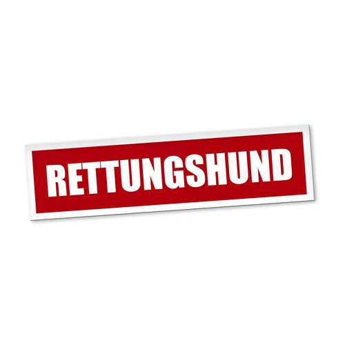 Rettungshund magnetschild auto - rettungshund,