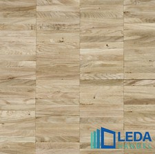 EICHE Mosaikparkett Rustikal Parallel, 1 qm 8 mm unbehandelt Massivparkett