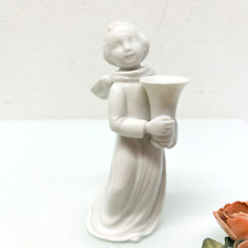 Wien Augarten kleine Porzellanfigur Figur Engel mit Lichtkelch 12,5 cm