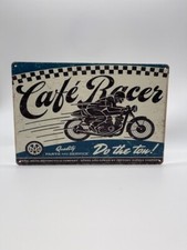 Blechschild Cafe Racer 20x30cm