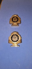 2x Automatik Miniatur Uhr Messing Gold Fashion Mini Uhr