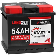 Langzeit Autobatterie 12V 54Ah