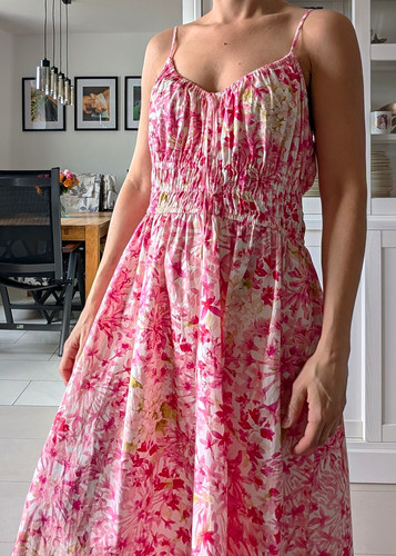 Damen trägerkleid midi - h&m,