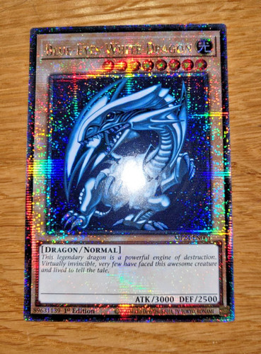 Blue eyes white dragon - blue,