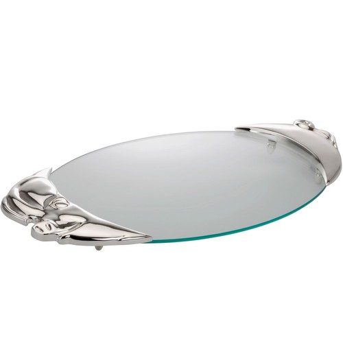 Glas servierplatte - servierplatte, in